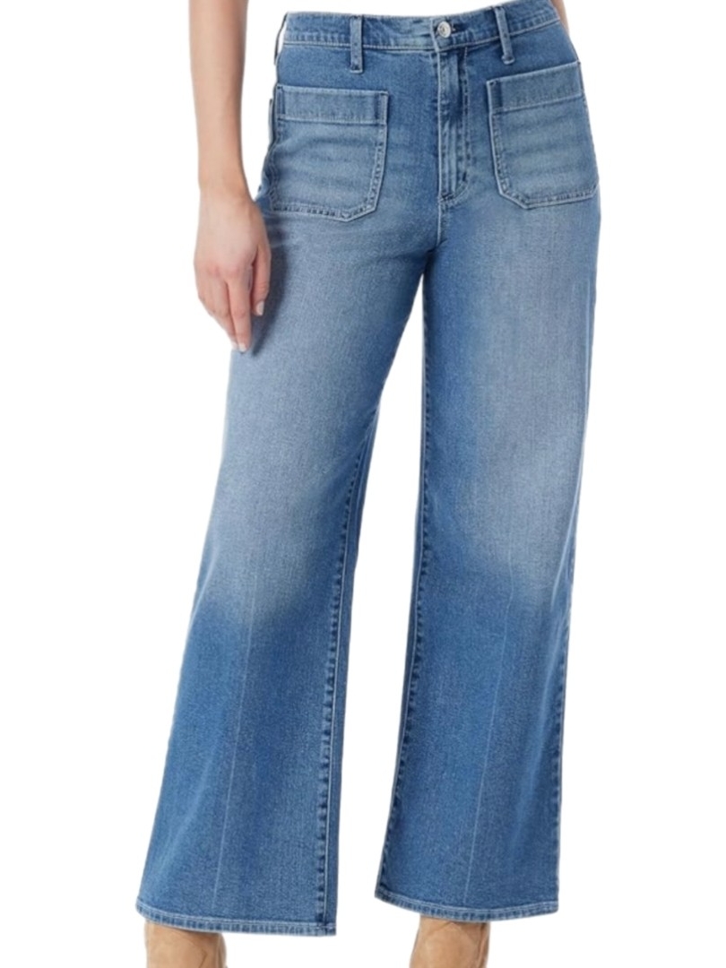 Jessic Simpson Light Blue Starstruck High-Rise Wide-Leg Jeans Size 12/31
